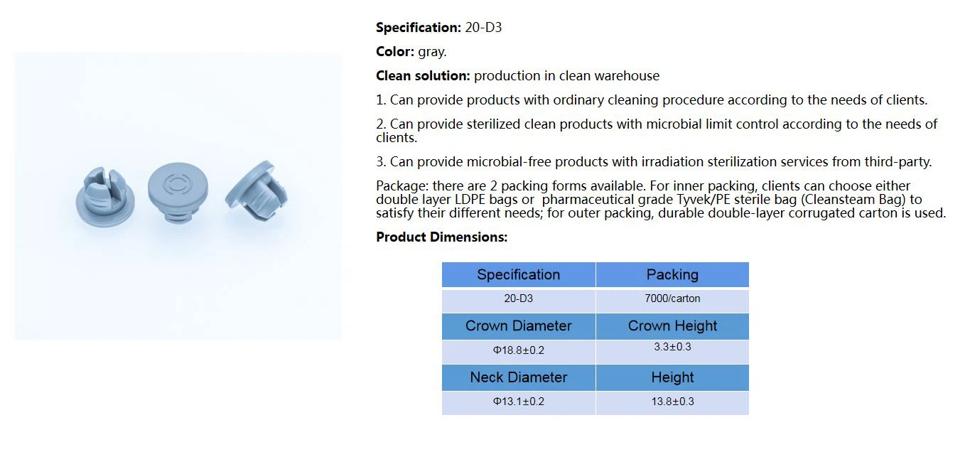 Pharmaceutical Rubber Stoppers 1